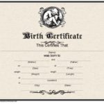 Birth Certificate Template For Microsoft Word