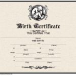 Birth Certificate Templates For Word