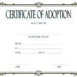 Blank Adoption Certificate Template