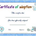 Blank Adoption Certificate Template