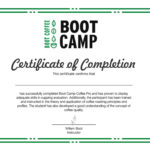 Boot Camp Certificate Template