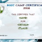 Boot Camp Certificate Template