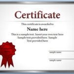 Certificate Of Participation Template Ppt