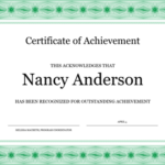 Certificate Of Participation Template Ppt