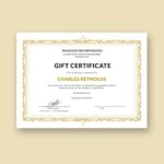 Certificate Template For Pages