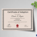 Child Adoption Certificate Template