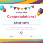 Children’s Certificate Template