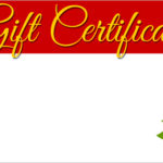 Christmas Gift Certificate Template Free Download