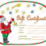 Christmas Gift Certificate Template Free Download