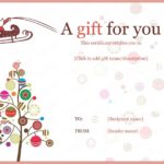 Christmas Gift Certificate Template Free Download