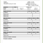 College Report Card Template