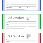 Company Gift Certificate Template