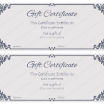 Company Gift Certificate Template