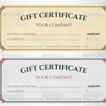 Company Gift Certificate Template