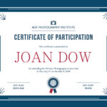 Conference Participation Certificate Template