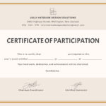 Conference Participation Certificate Template