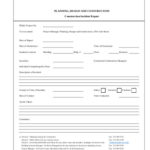 Construction Accident Report Template