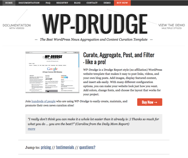 drudge report website design