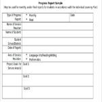 Educational Progress Report Template