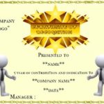 Employee Anniversary Certificate Template