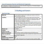 Engineering Inspection Report Template