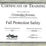 Fall Protection Certification Template