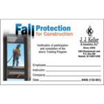Fall Protection Certification Template