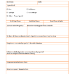 Fire Evacuation Drill Report Template