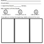 First Grade Book Report Template