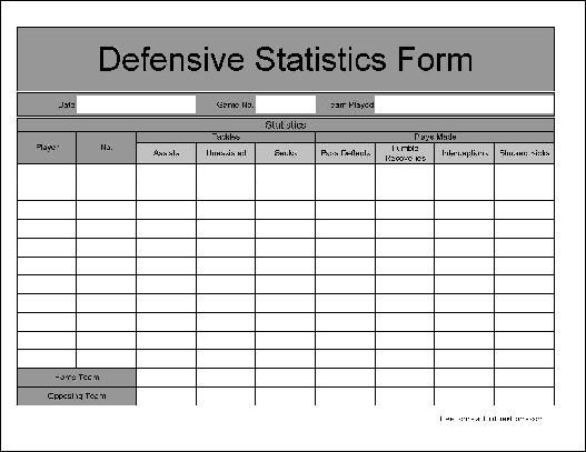 Football Scouting Report Template