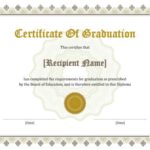 Free Printable Graduation Certificate Templates