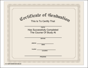 Ged Certificate Template Download - PROFESSIONAL TEMPLATES ...
