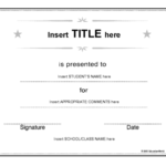 Generic Certificate Template