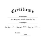 Generic Certificate Template