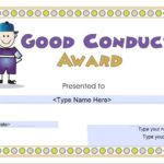 Good Conduct Certificate Template