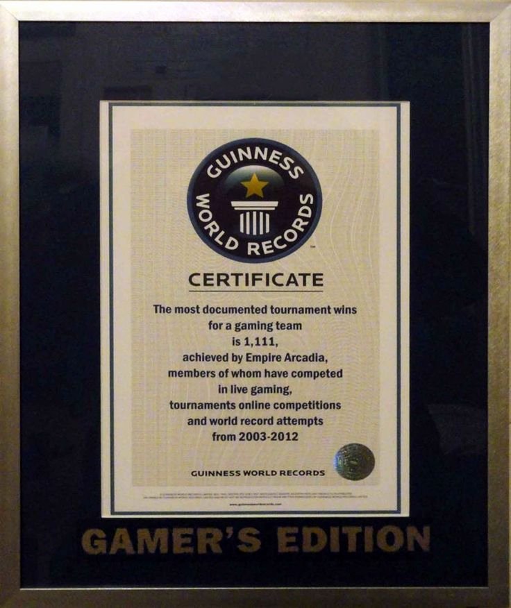 Guinness World Record Certificate Template