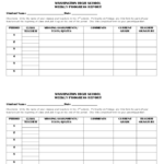 High School Progress Report Template