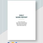 How To Write A Work Report Template