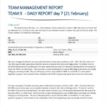 How To Write A Work Report Template
