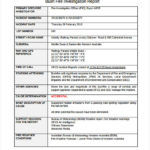 Hr Investigation Report Template