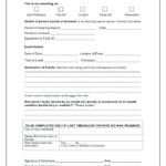 Incident Report Form Template Qld