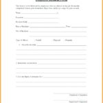 Incident Report Form Template Qld