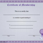 Llc Membership Certificate Template