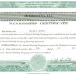 Llc Membership Certificate Template