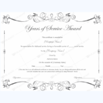 Long Service Certificate Template Sample