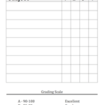 Middle School Report Card Template