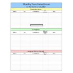 Monthly Project Progress Report Template