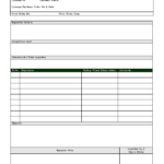 Part Inspection Report Template