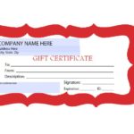 Printable Gift Certificates Templates Free