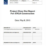 Progress Report Template For Construction Project